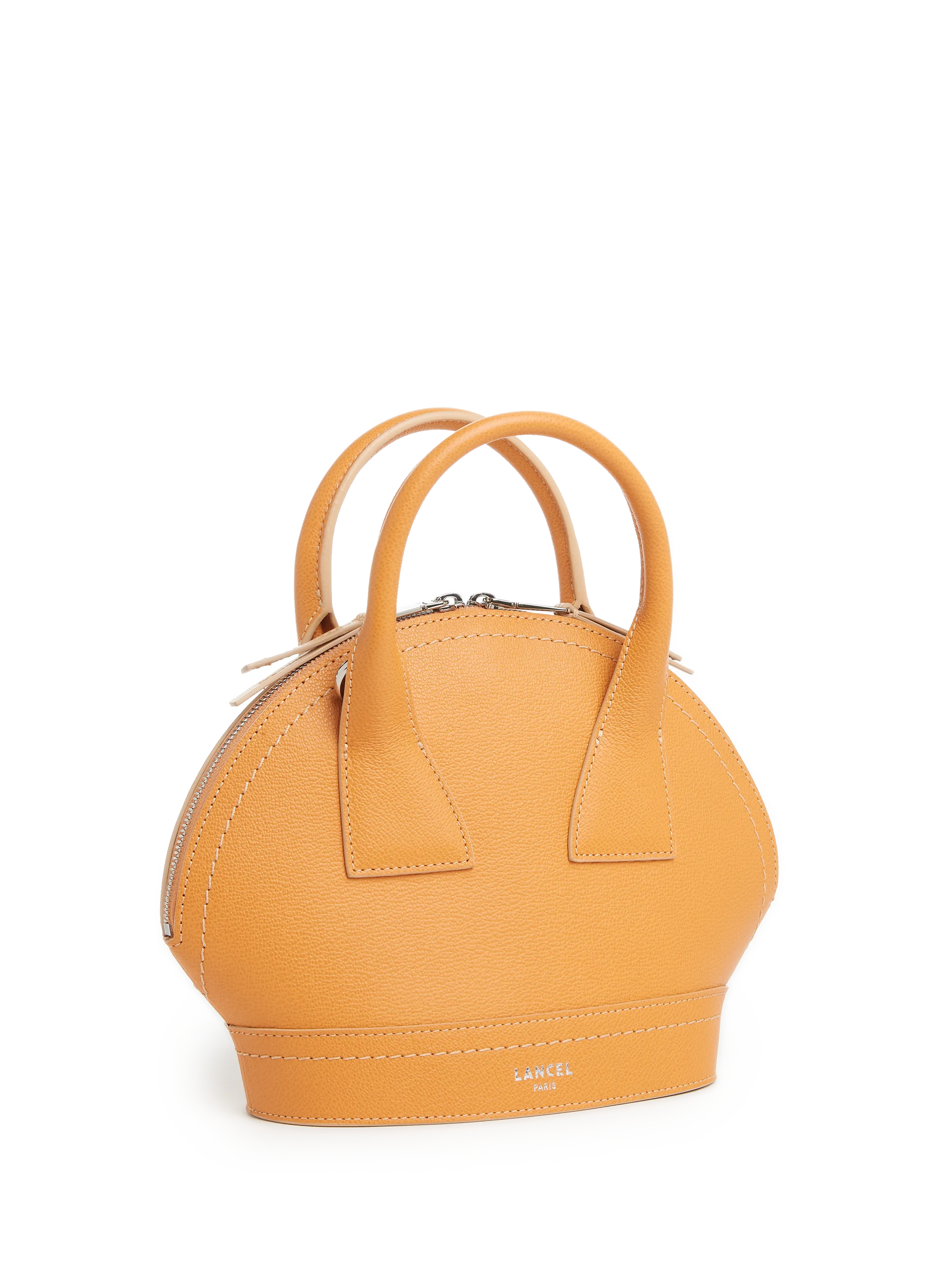 LANCEL  Petit Sac à main Macaron en cuir - Orange