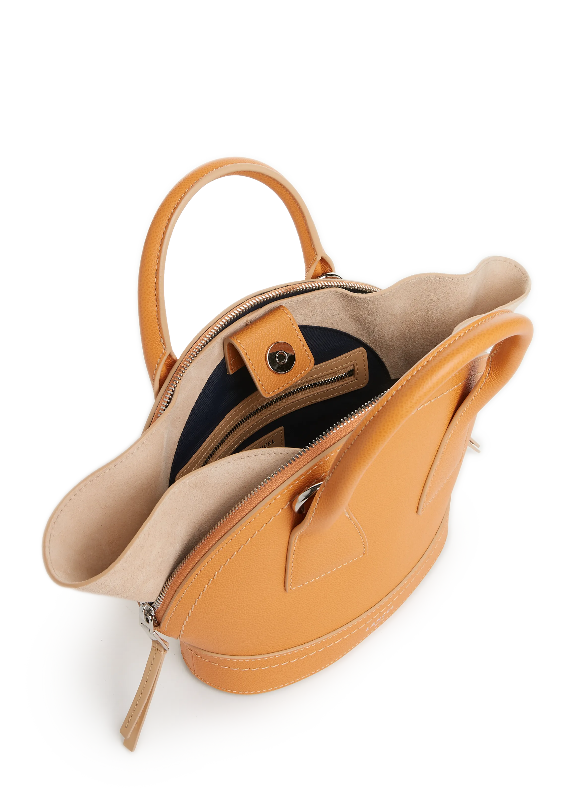 LANCEL  Petit Sac à main Macaron en cuir - Orange