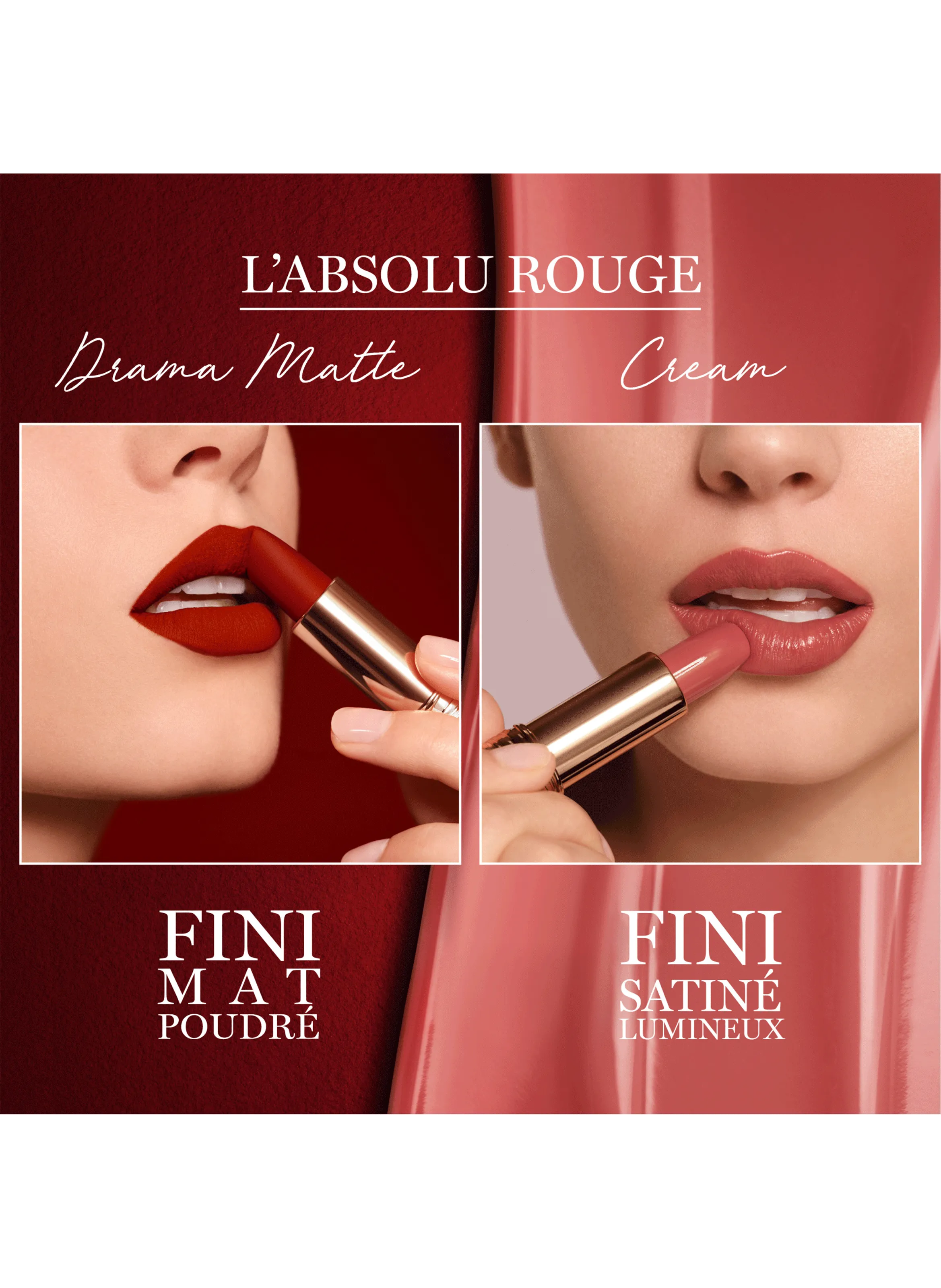 LANCÔME  L'Absolu Rouge Rouge à Lèvres Mat Poudré - Tenue  Confort Longue Durée - Rouge