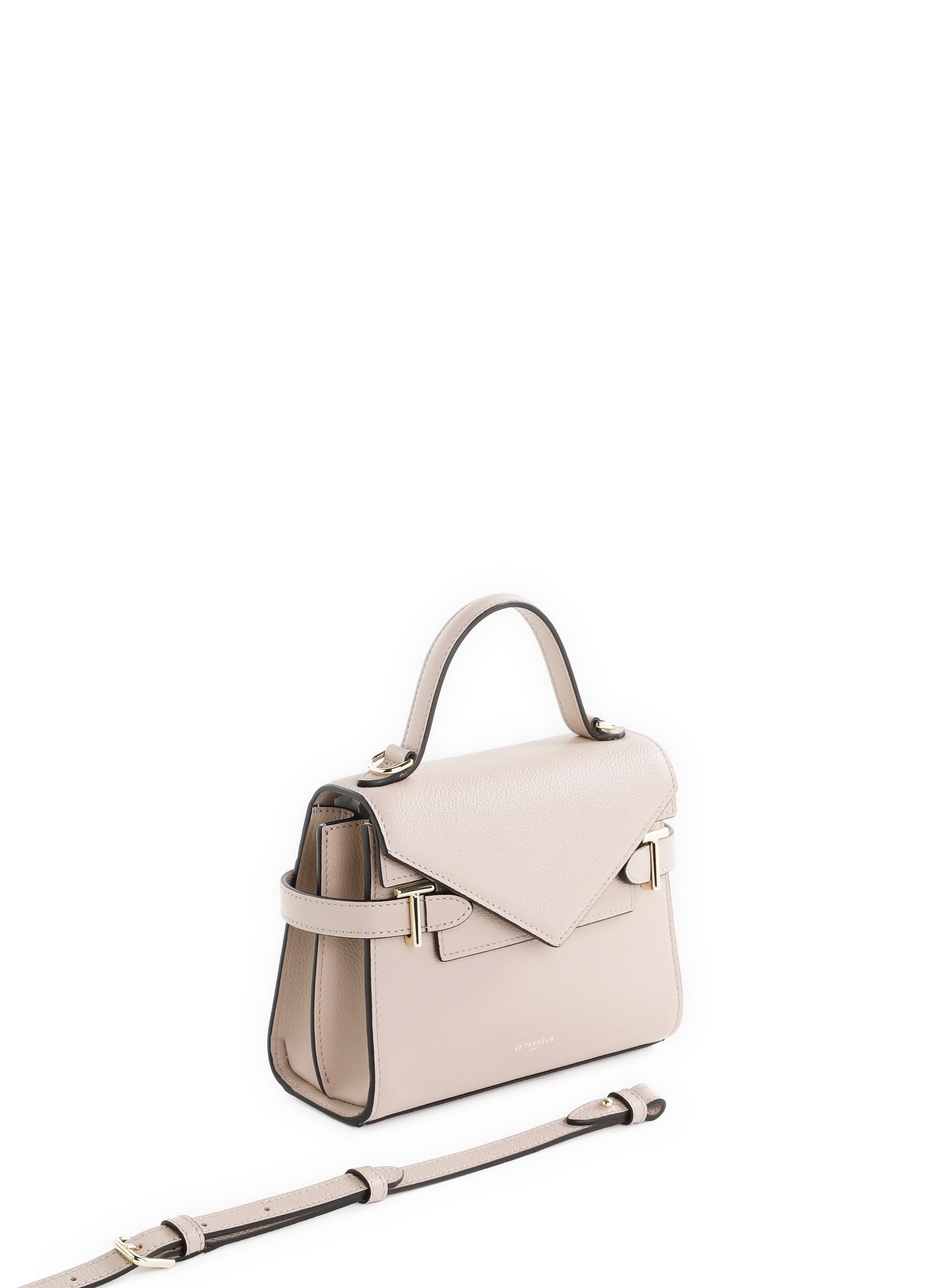 LE TANNEUR  Sac à main Emilie en cuir - Beige