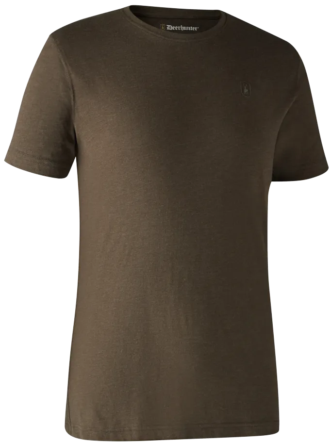 Lot de 2 tee-shirt kaki et marron DEERHUNTER