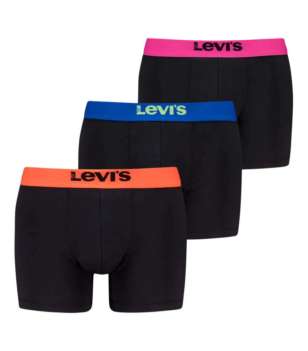 Lot de 3 Boxers Levi's® coton noir