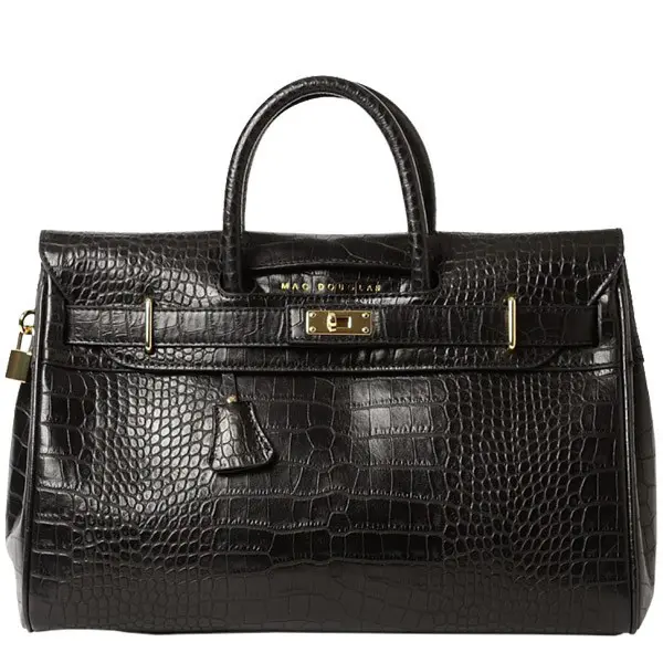 Mac Douglas - Sac à main Pyla Romy S Croco 01CM Mat Noir