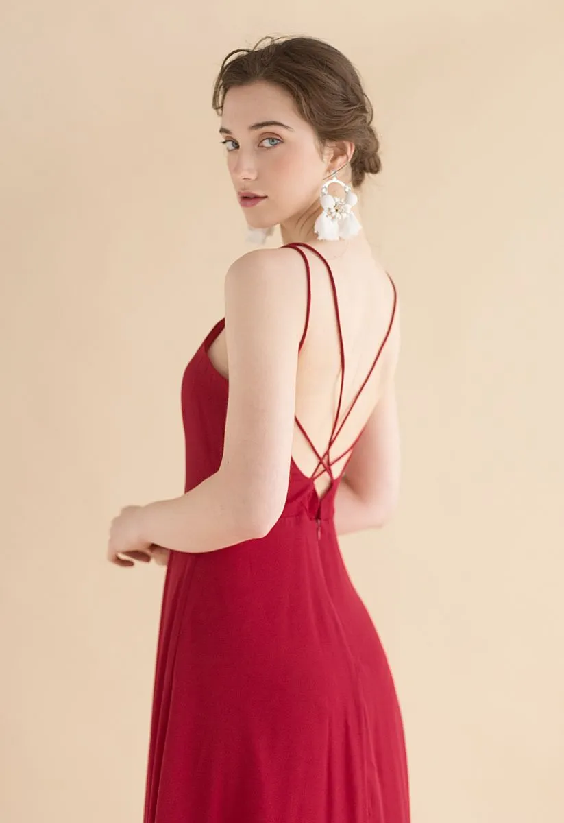 Magnifique mouvement Maxi Cross Back Back en rouge