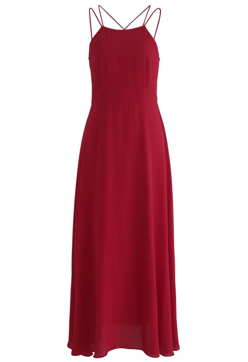 Magnifique mouvement Maxi Cross Back Back en rouge