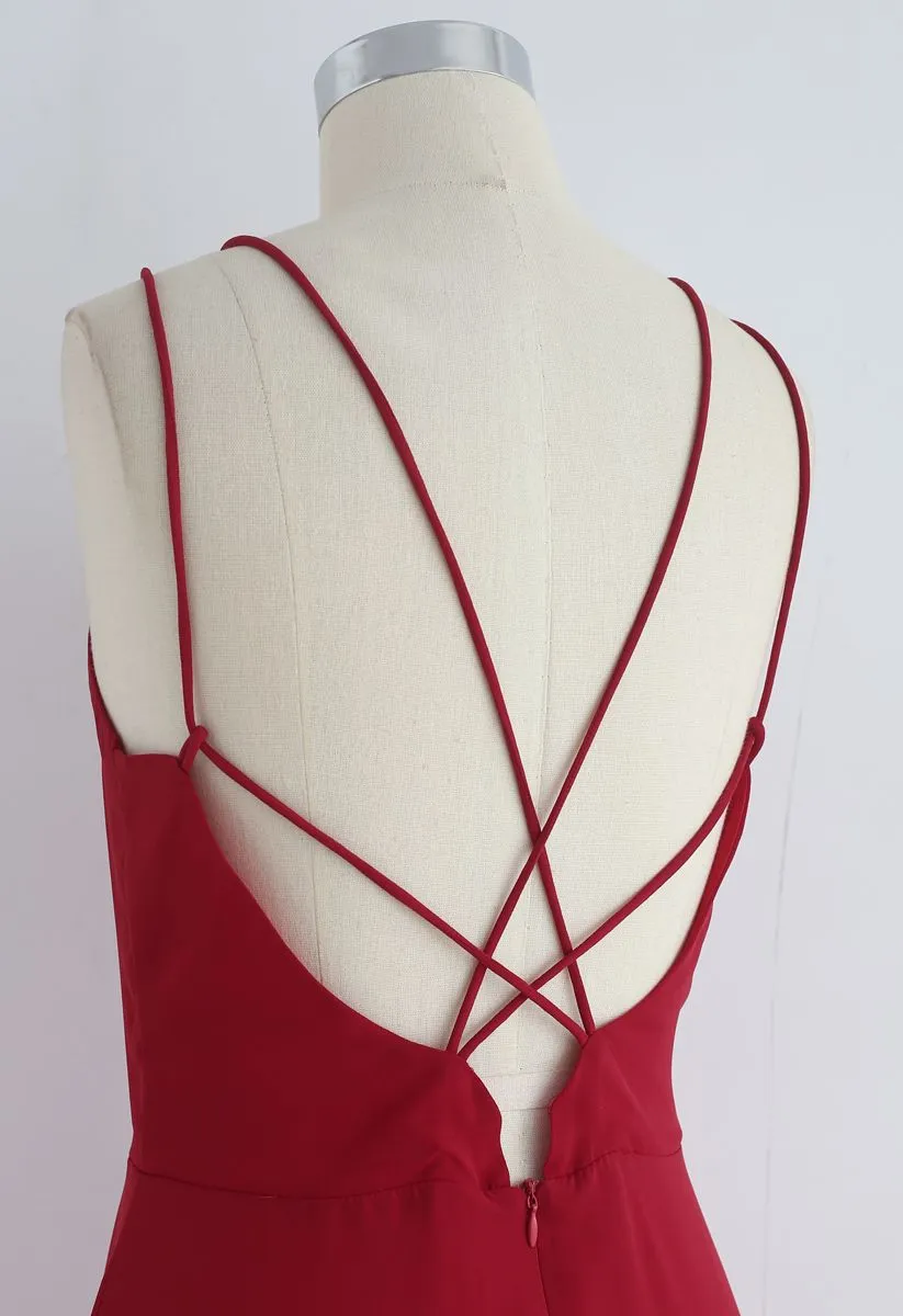 Magnifique mouvement Maxi Cross Back Back en rouge