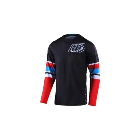 Maillot Troy Lee Designs GP Air Warped rouge noir