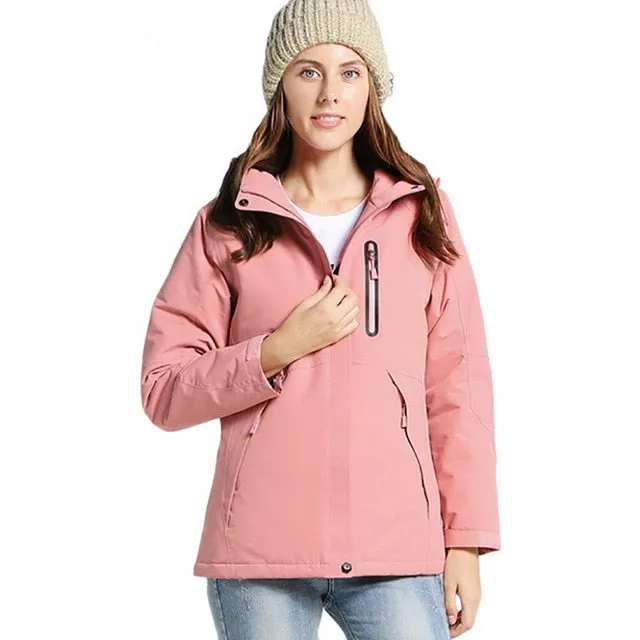 Manteau d'hiver imperméable chauffant USB Femme et homme nouveauté hiver 2021