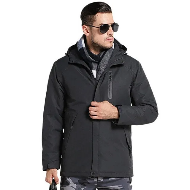 Manteau d'hiver imperméable chauffant USB Femme et homme nouveauté hiver 2021