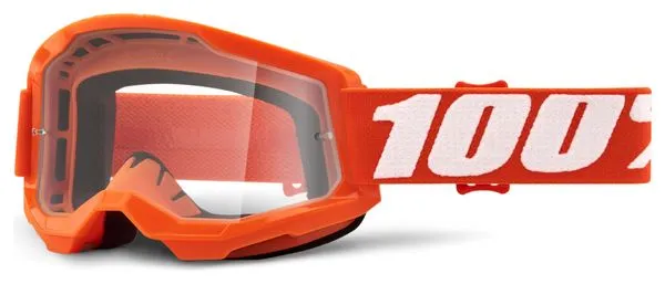 Masque 100% STRATA 2 | Orange | Verres Clairs