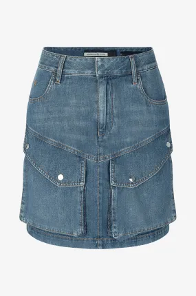 Minijupe cargo en denim