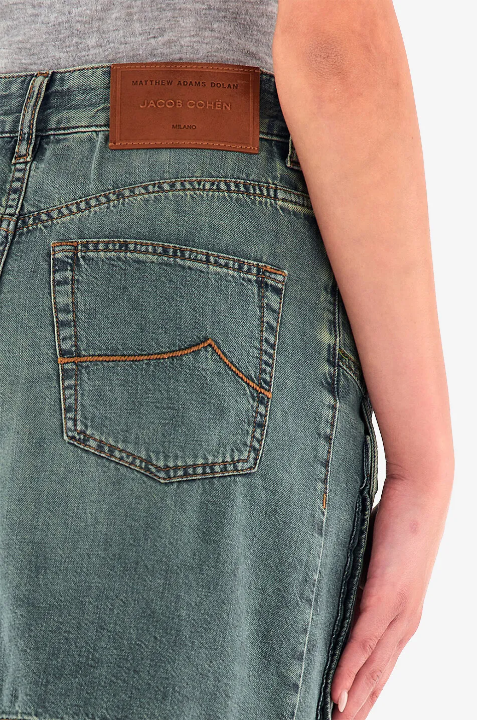 Minijupe cargo en denim