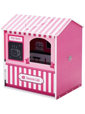 Olivia's Little World Maison de poupée City Café en bois pour fille rose TD-12953A - N/A