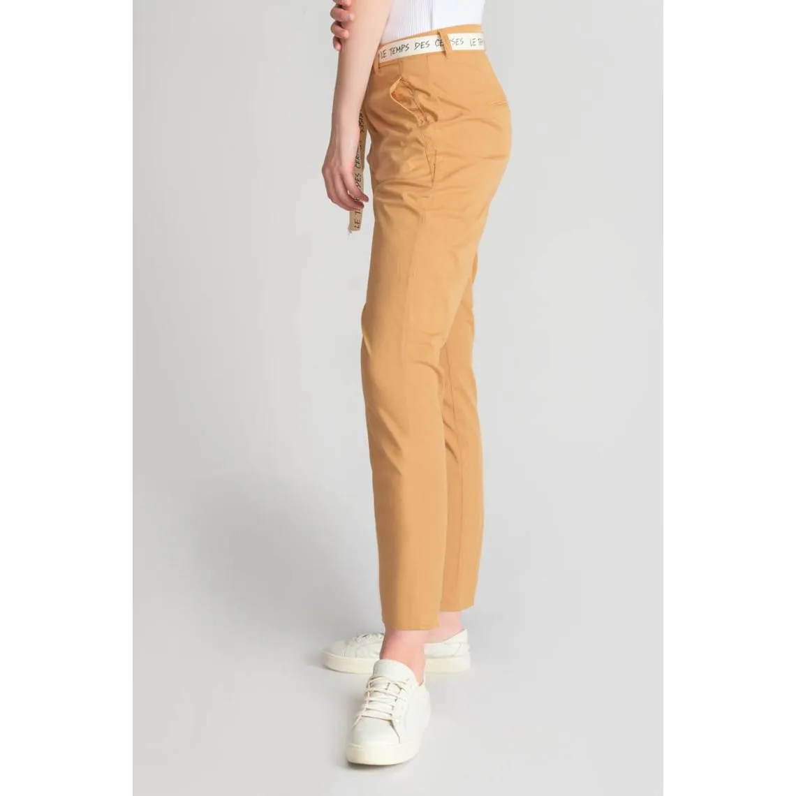 Pantalon chino ARLO camel Vox en coton | 3 Suisses