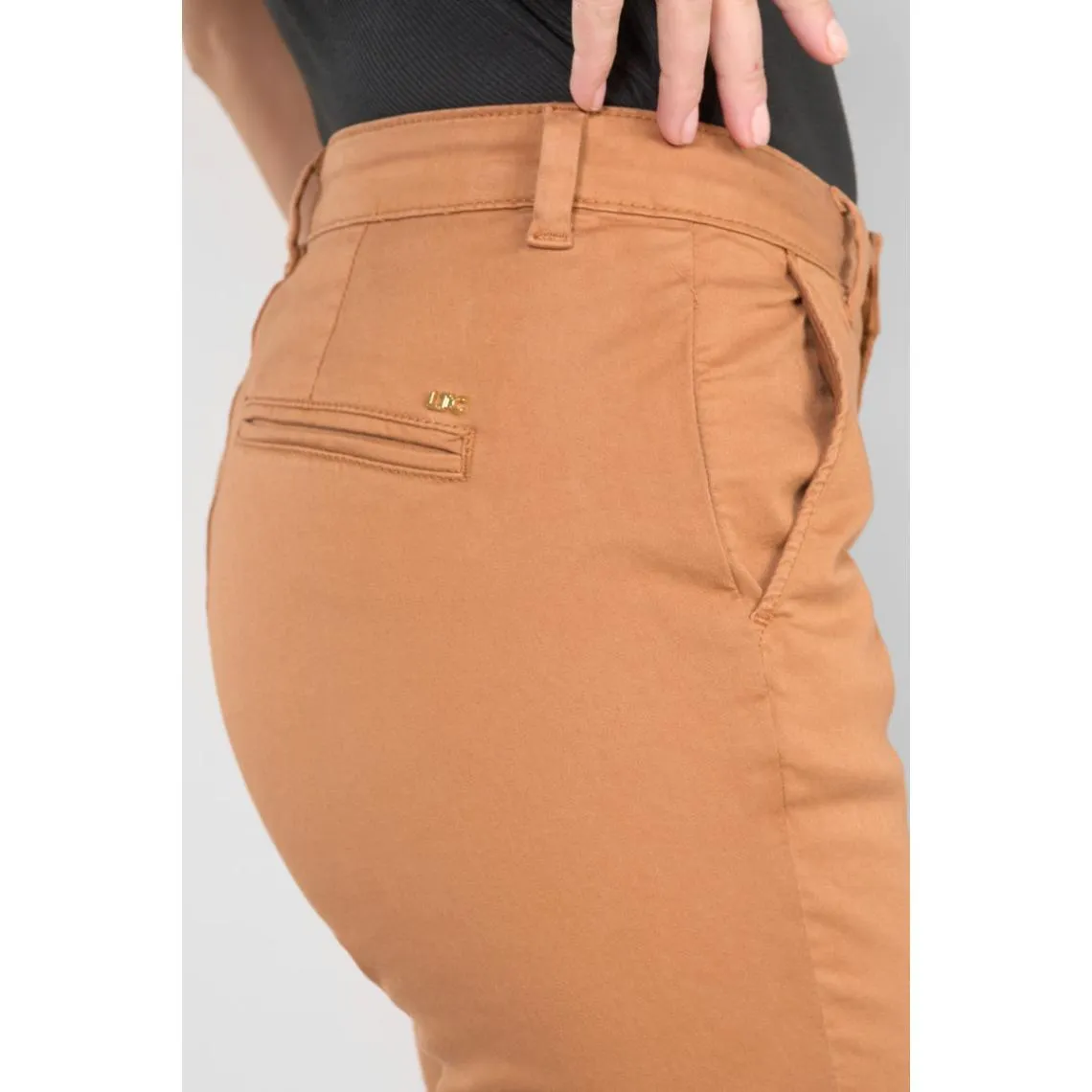 Pantalon chino DYLI 6 marron Trix en coton | 3 Suisses