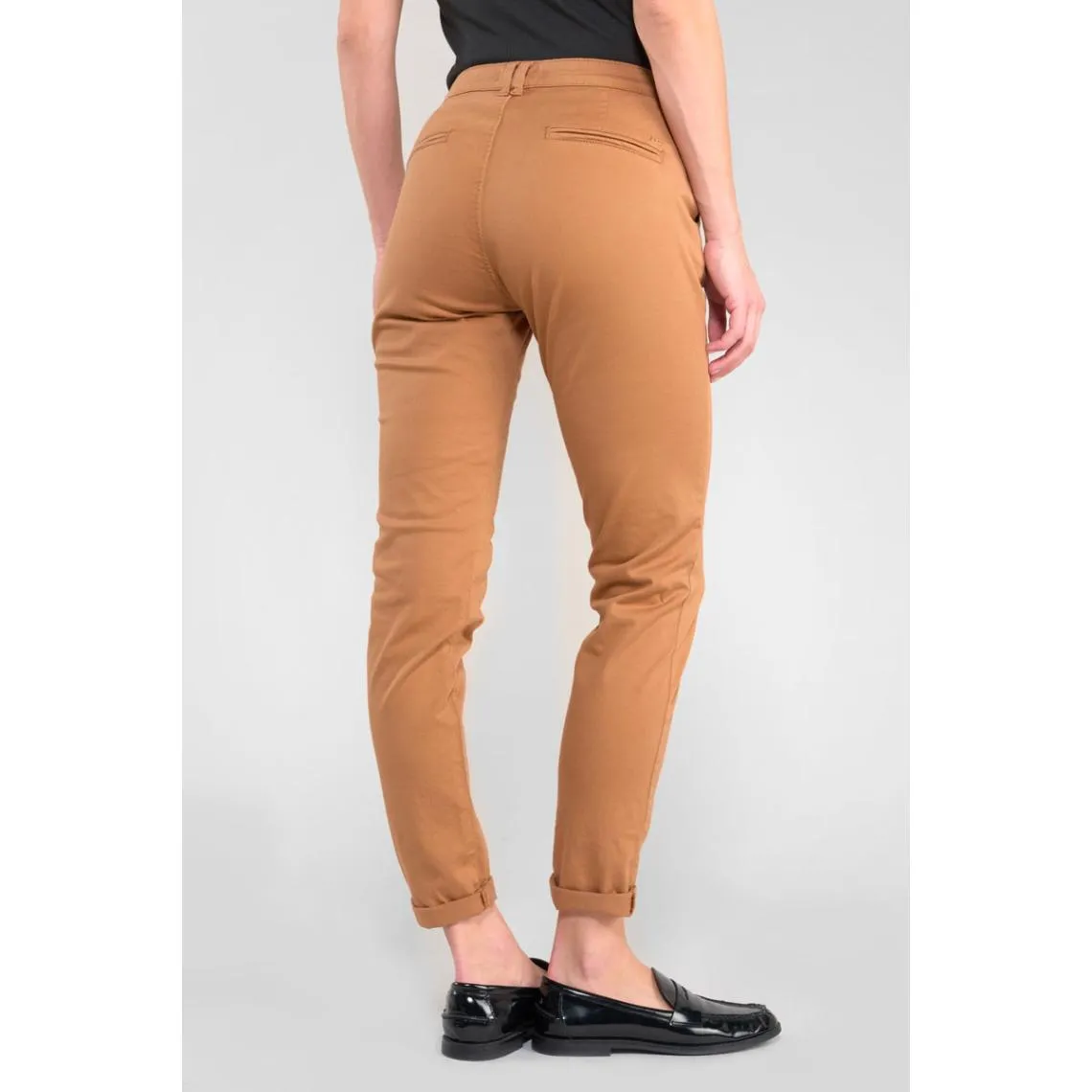 Pantalon chino DYLI 6 marron Trix en coton | 3 Suisses