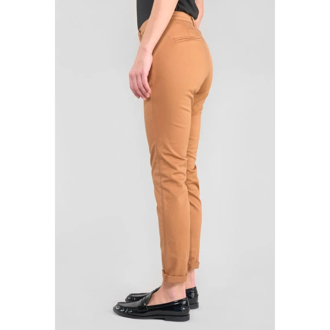 Pantalon chino DYLI 6 marron Trix en coton | 3 Suisses