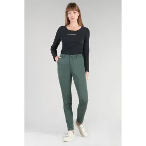 Pantalon chino Dyli4 vert bouteille en coton | 3 Suisses