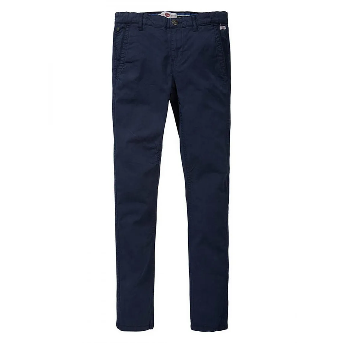 Pantalon chino garçon bleu en coton | 3 Suisses