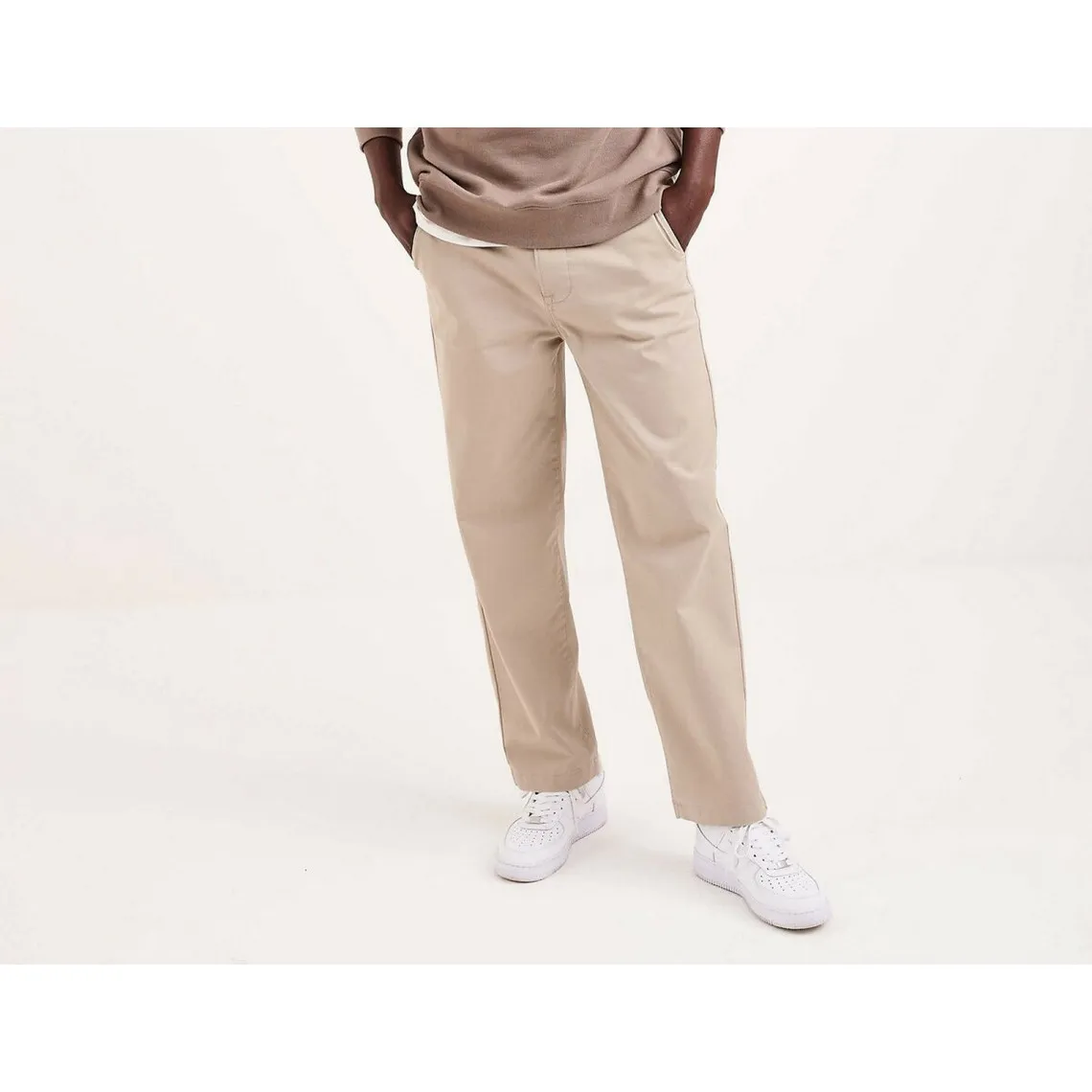 Pantalon Chino Homme bleu en coton | 3 Suisses