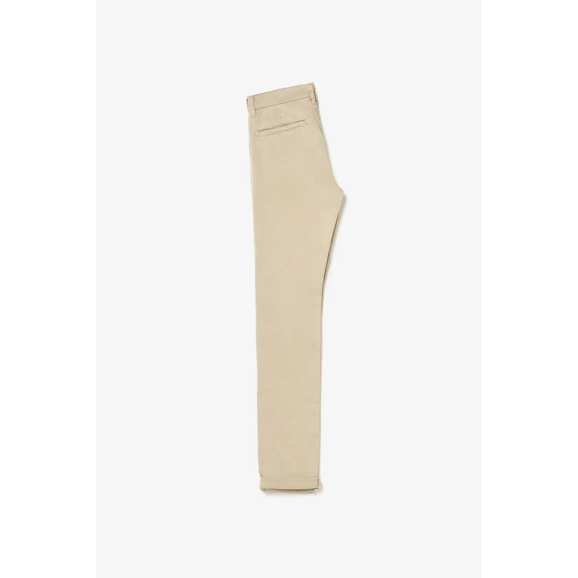 Pantalon chino Jasbo beige sable blanc en coton | 3 Suisses