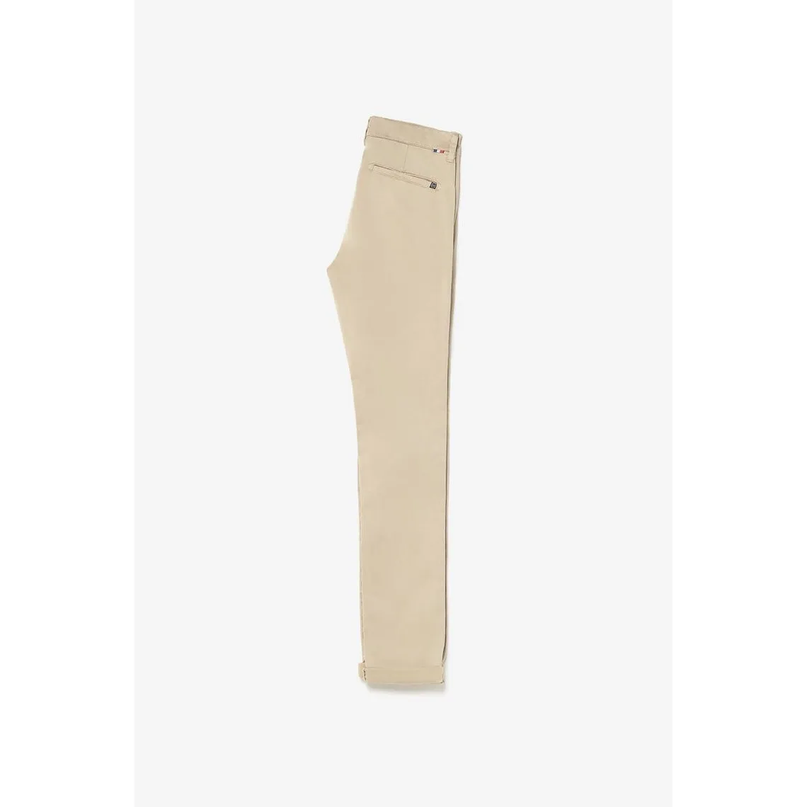 Pantalon chino Jasbo beige sable blanc en coton | 3 Suisses