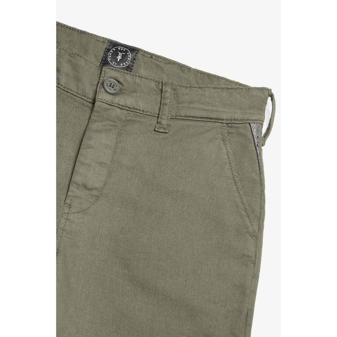 Pantalon chino Jogg Kurty aloe vert en coton | 3 Suisses