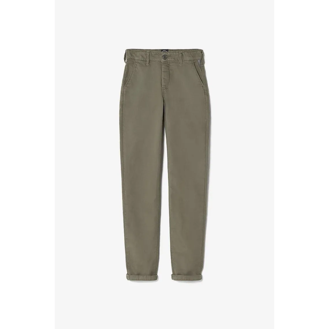 Pantalon chino Jogg Kurty aloe vert en coton | 3 Suisses