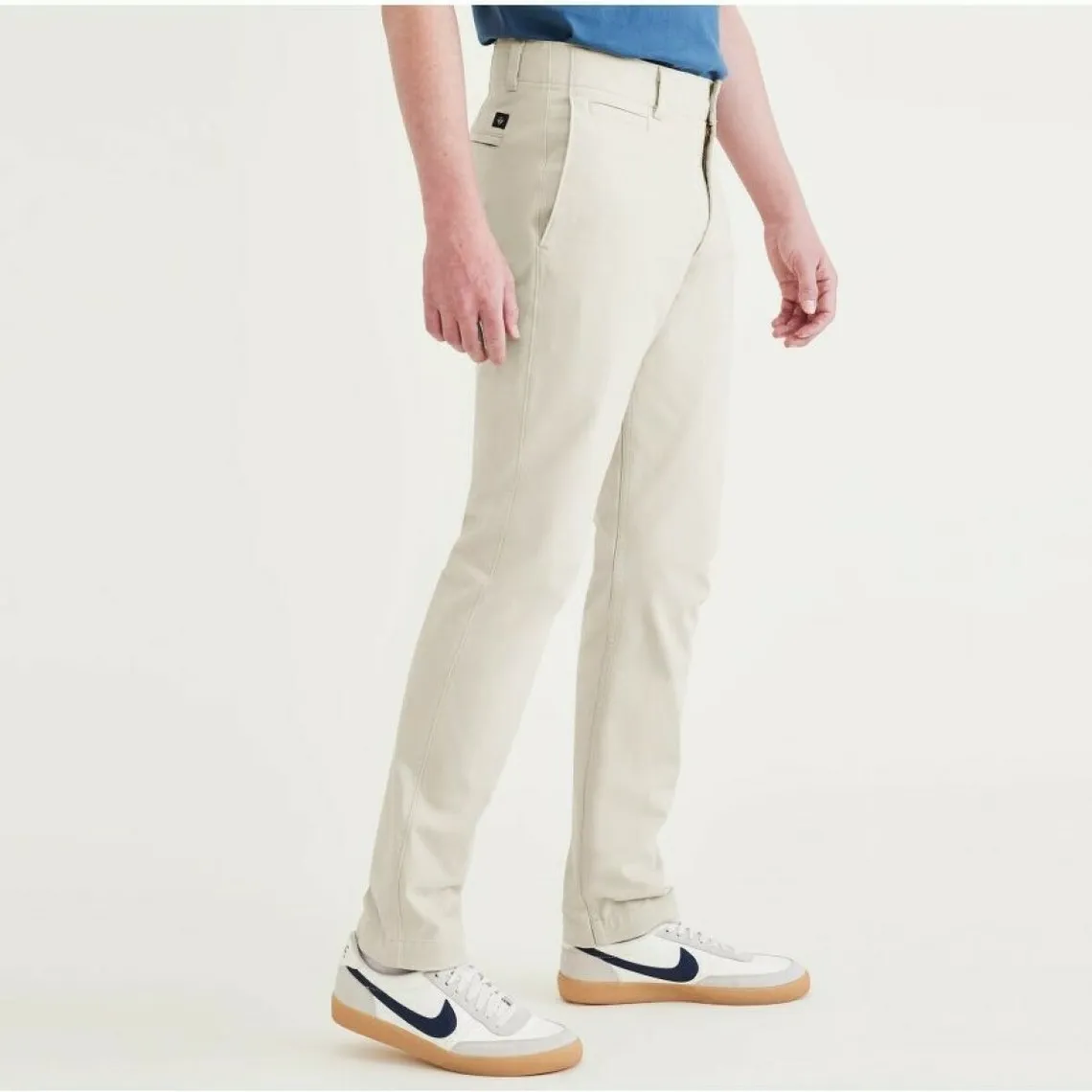 Pantalon chino skinny California écru en coton | 3 Suisses