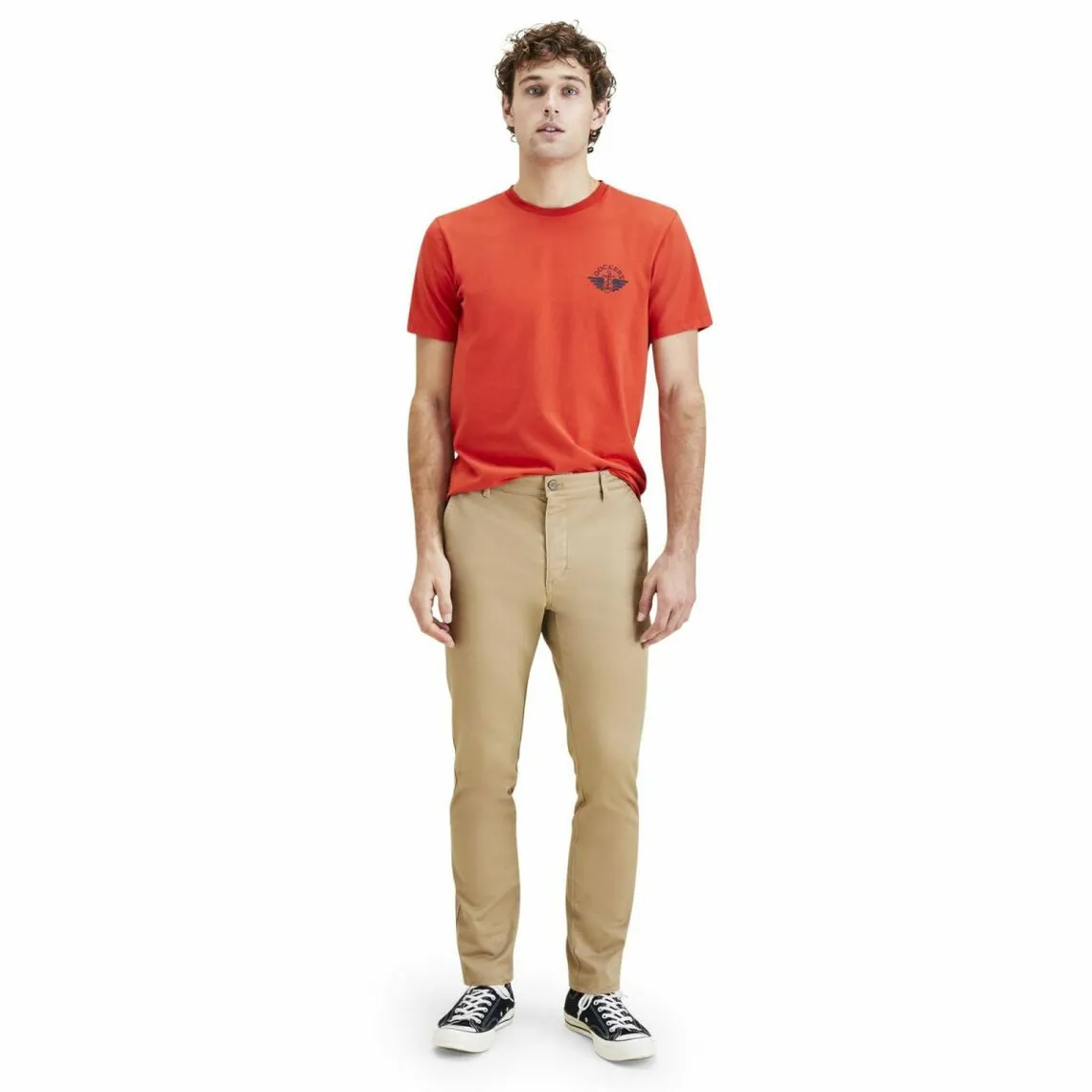 Pantalon chino skinny Original camel en coton | 3 Suisses