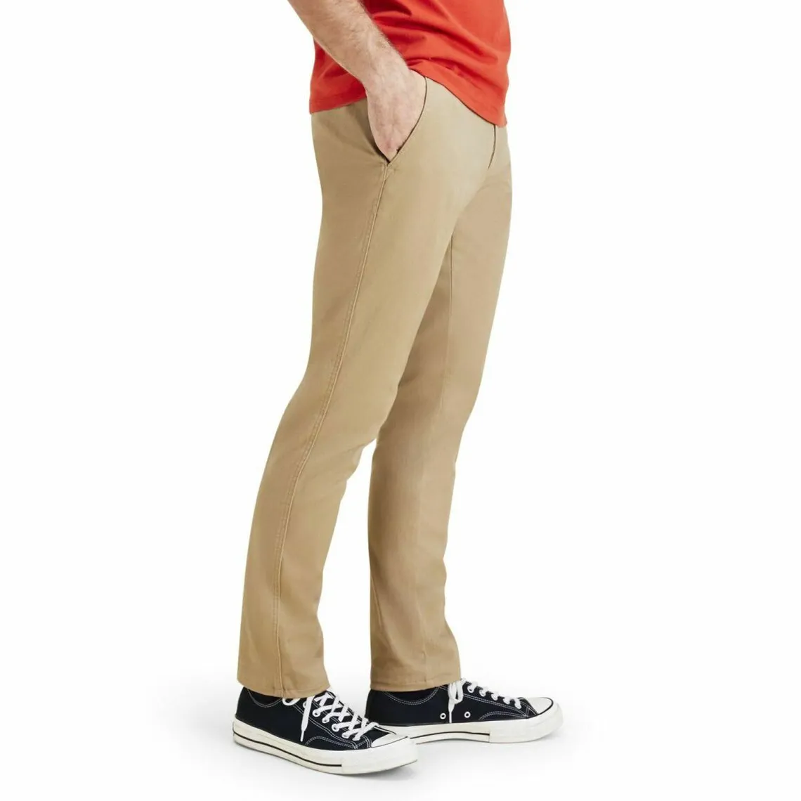 Pantalon chino skinny Original camel en coton | 3 Suisses