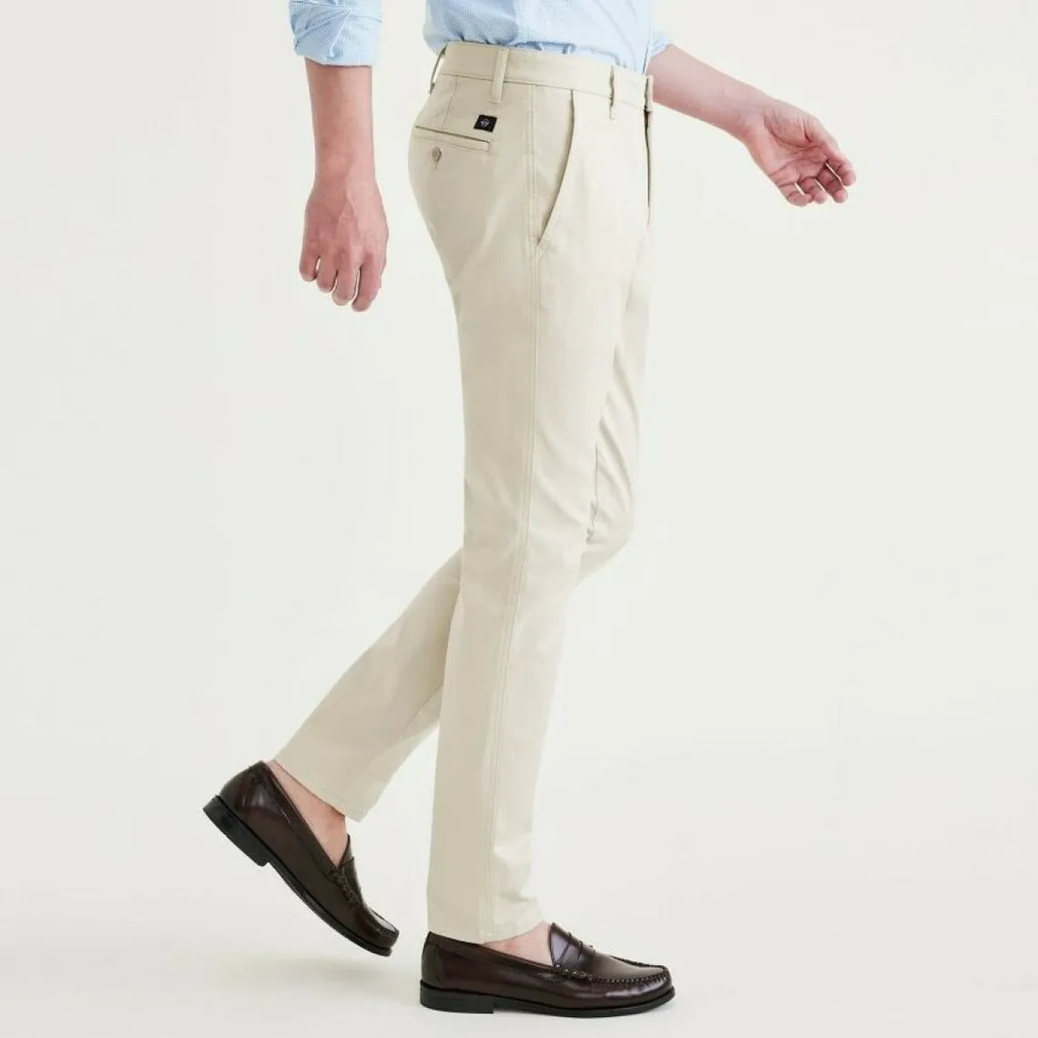 Pantalon chino skinny Original écru en coton | 3 Suisses