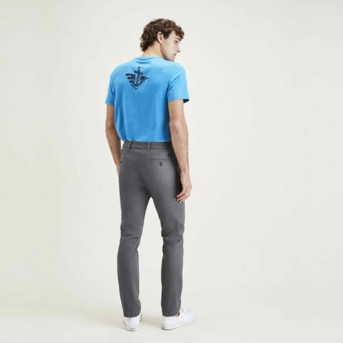 Pantalon chino skinny Original gris en coton | 3 Suisses