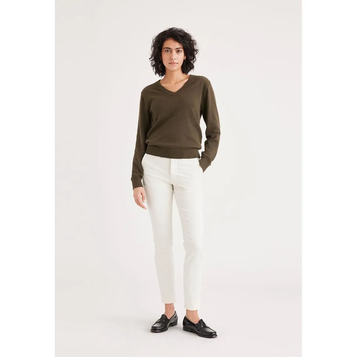 Pantalon chino skinny Weekend blanc cassé en coton  | 3 Suisses