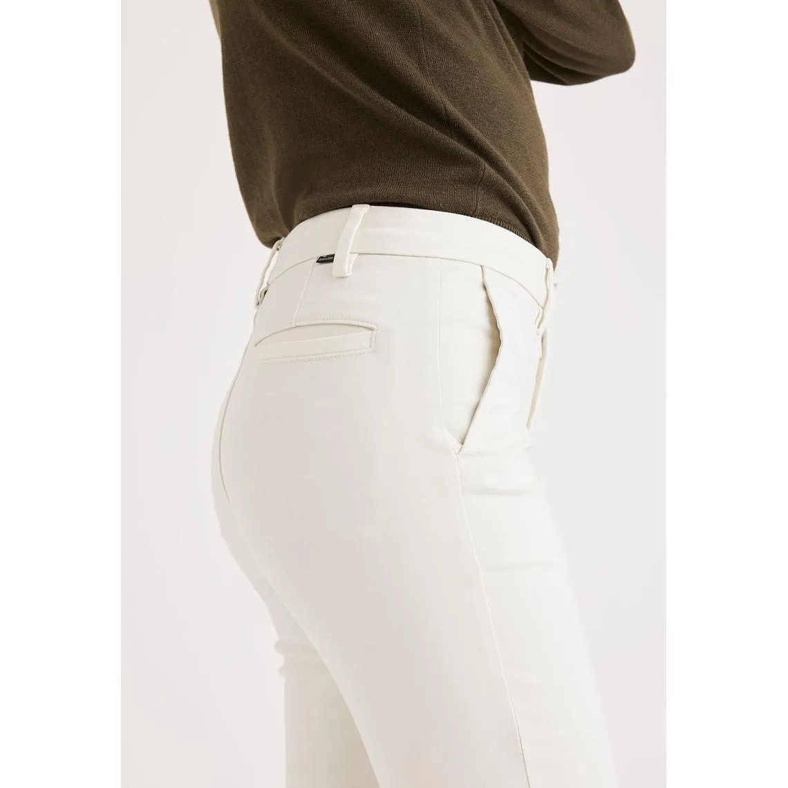 Pantalon chino skinny Weekend blanc cassé en coton  | 3 Suisses