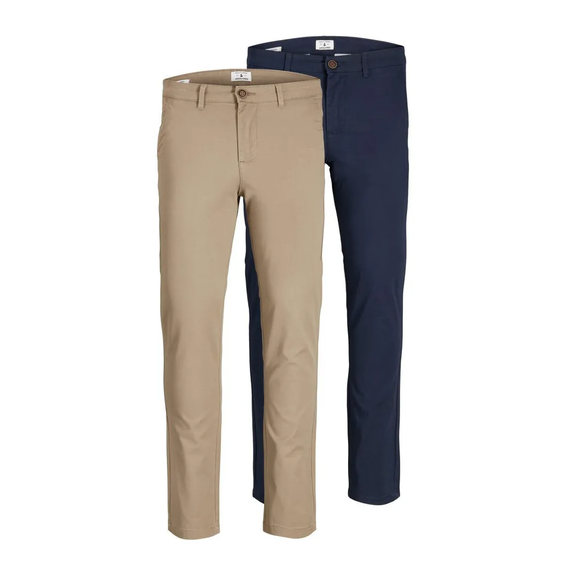 Pantalon chino Slim Fit Beige en coton Joey | 3 Suisses