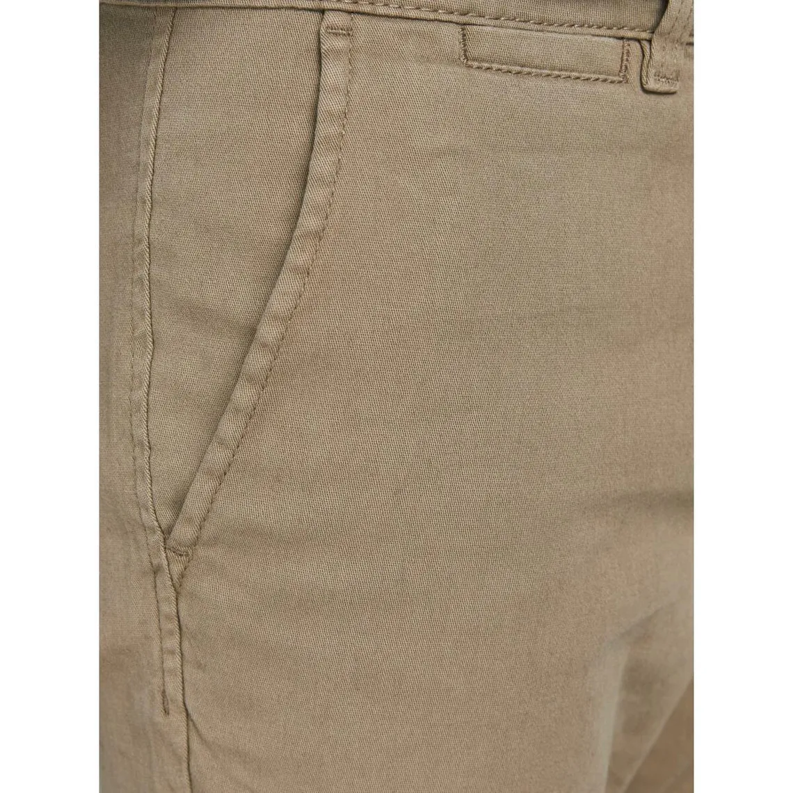 Pantalon chino Slim Fit Beige en coton Logan | 3 Suisses