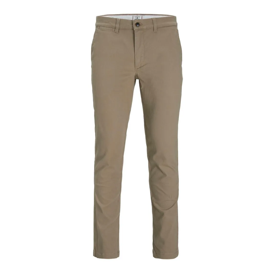 Pantalon chino Slim Fit Beige en coton Logan | 3 Suisses