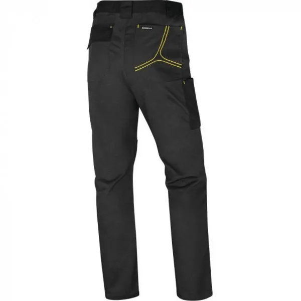 Pantalon de Travail DeltaPlus M2PA3 Gris-Jaune