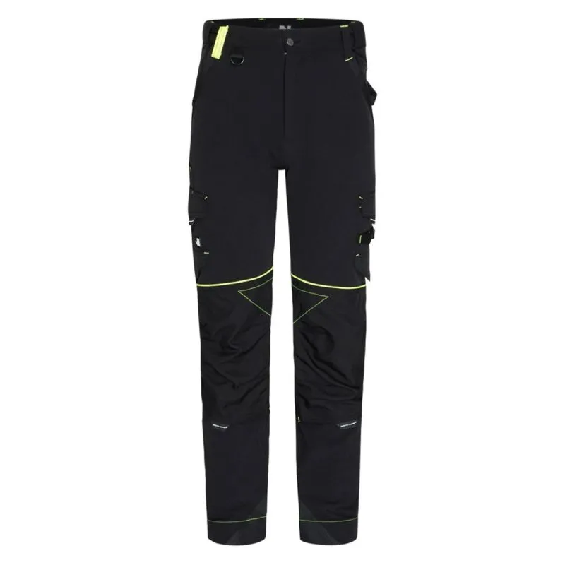 Pantalon de travail SACHA noir/jaune - Nine Worths by North Ways