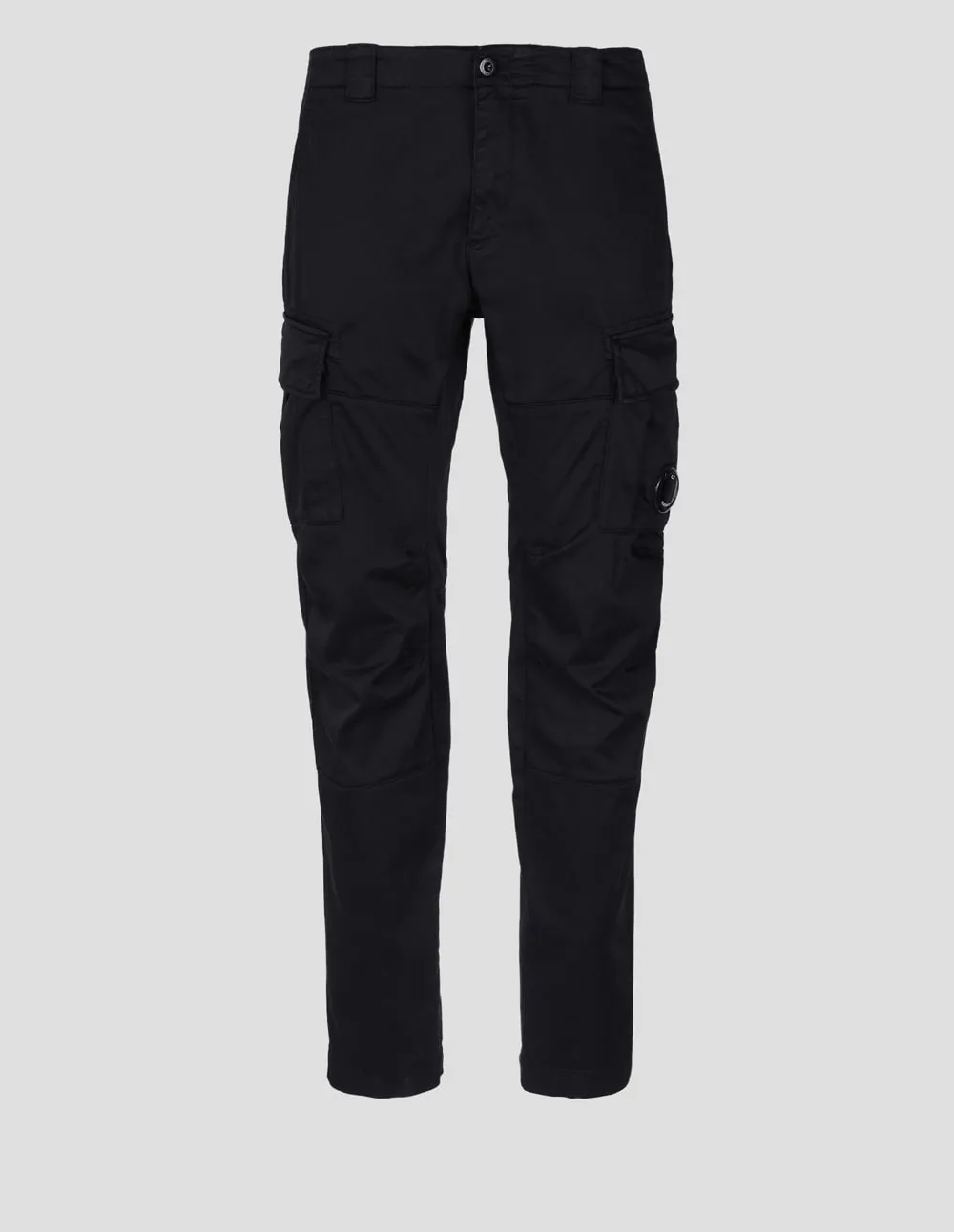 Pantalón Cargo C.P. Company Stretch Sateen Lens Negro Hombre