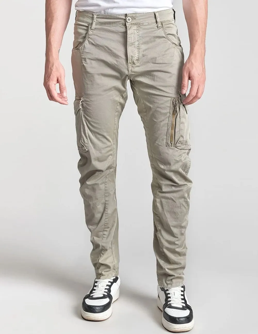 Pantalón Cargo Le Temps des Cerises Alban Gris Hombre