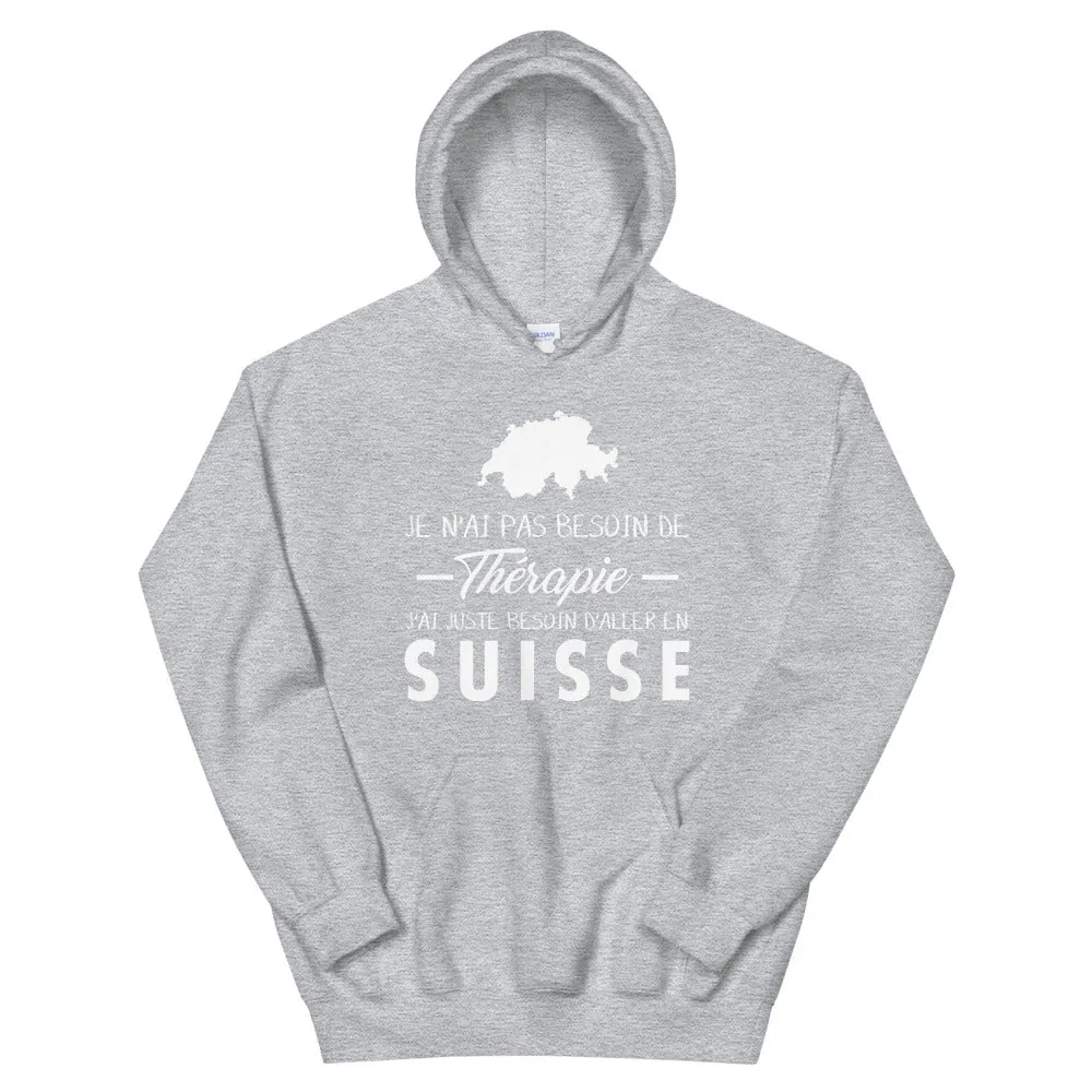 Pas besoin de Thérapie Suisse - Sweatshirt à capuche