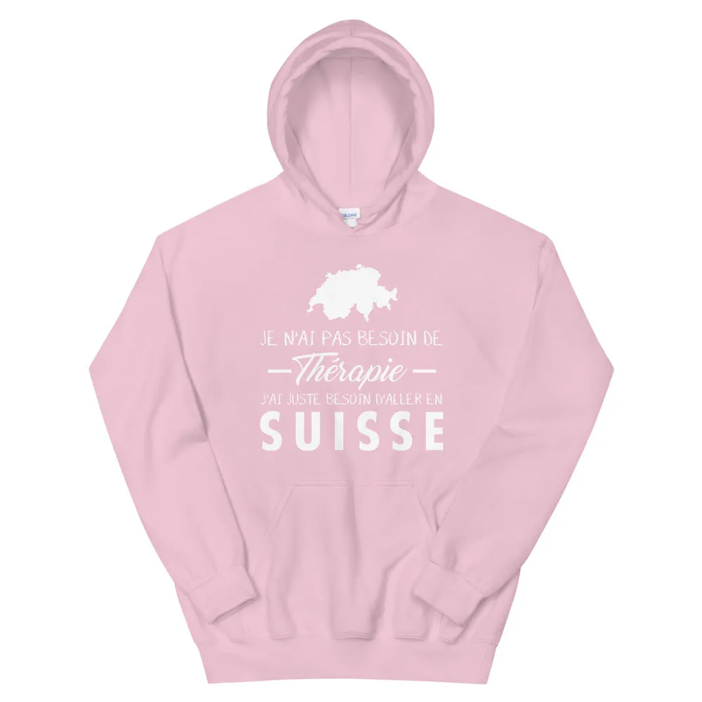 Pas besoin de Thérapie Suisse - Sweatshirt à capuche