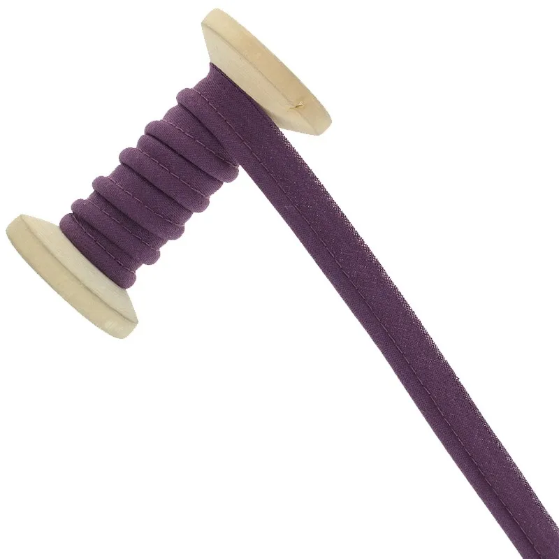 Passepoil Polycoton 15 mm - violet foncé - Bobine de 25 m