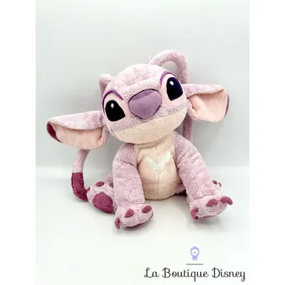 Peluche Angel Disneyland Paris Disney Lilo et Stitch rose violet 25 cm