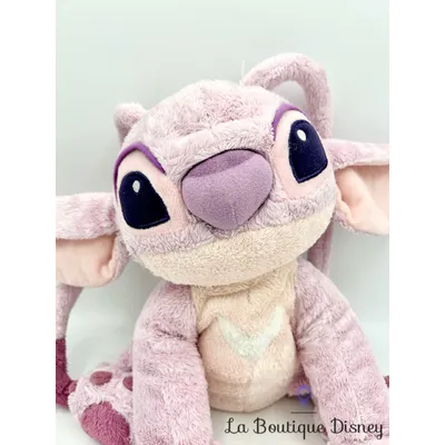 Peluche Angel Disneyland Paris Disney Lilo et Stitch rose violet 25 cm