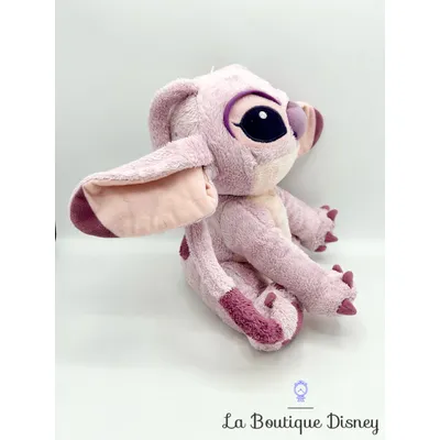 Peluche Angel Disneyland Paris Disney Lilo et Stitch rose violet 25 cm