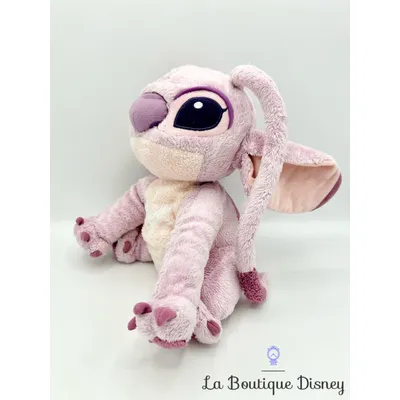 Peluche Angel Disneyland Paris Disney Lilo et Stitch rose violet 25 cm