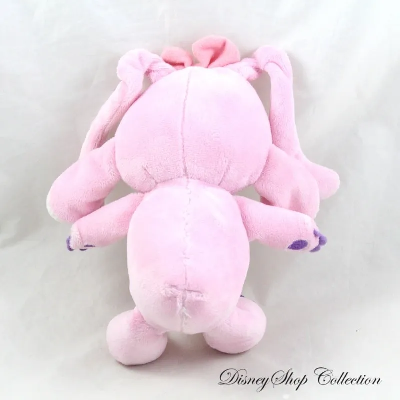 Peluche lumineuse Angel DISNEY PRIMARK Lilo et Stitch mauve rose 21 cm